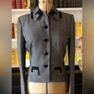 Vintage 1950’s Saks Tailored Wool Blazer-Women’s Fitted Jacket